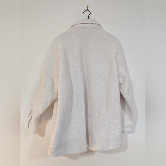 Sherpa Style Oversized Shirt Jacket s: XXL - Picture 3 of 9